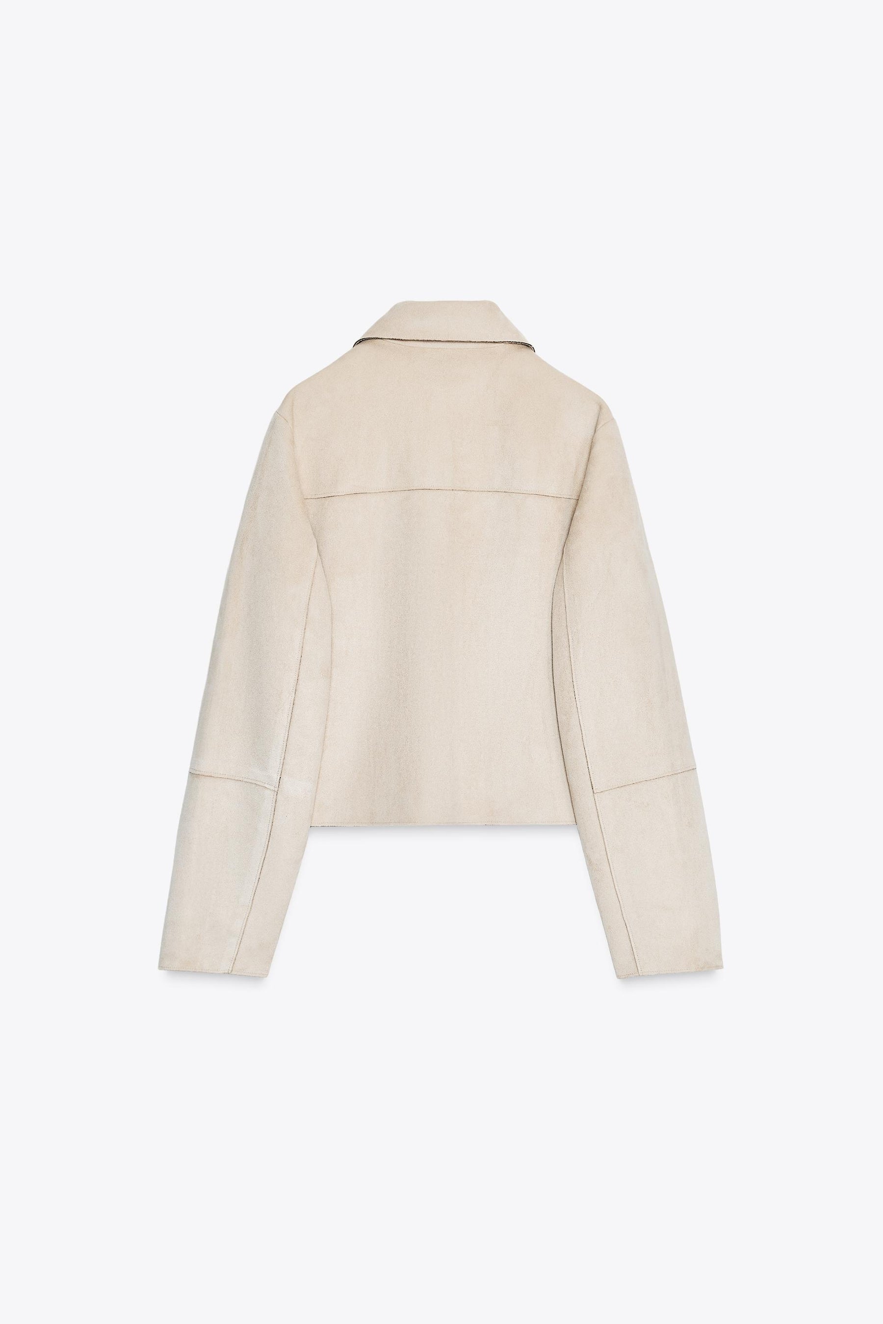 SHORT FAUX SUEDE JACKET - Image 6