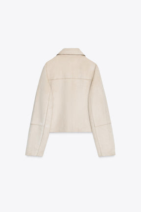 SHORT FAUX SUEDE JACKET - Image 6