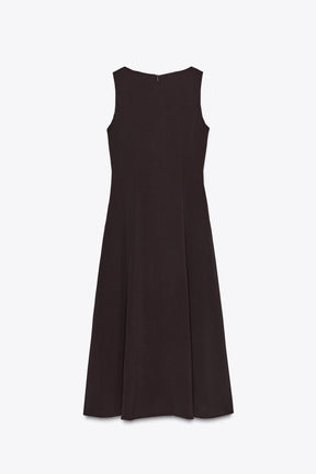 MIDI DRESS WITH BELT - Image 5