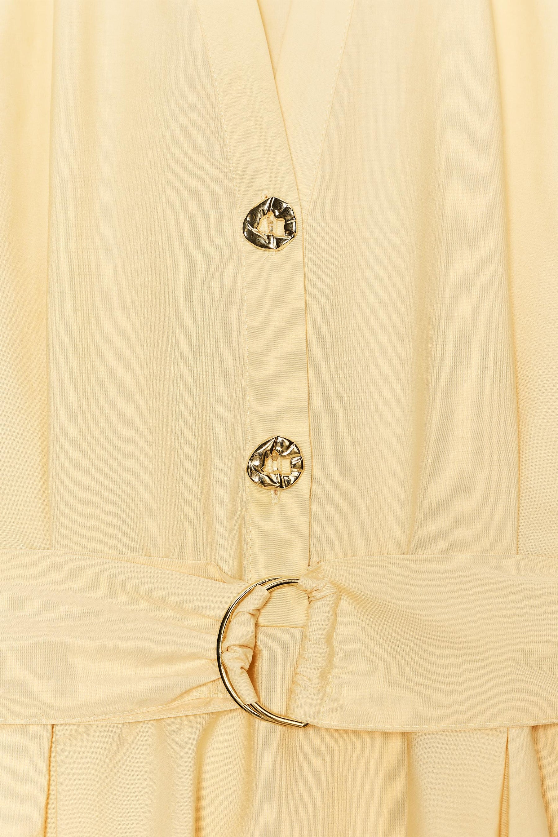 POPLIN MIDI DRESS WITH BELT - Image 10