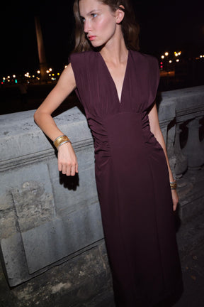 DRAPED MIDI DRESS - Image 5