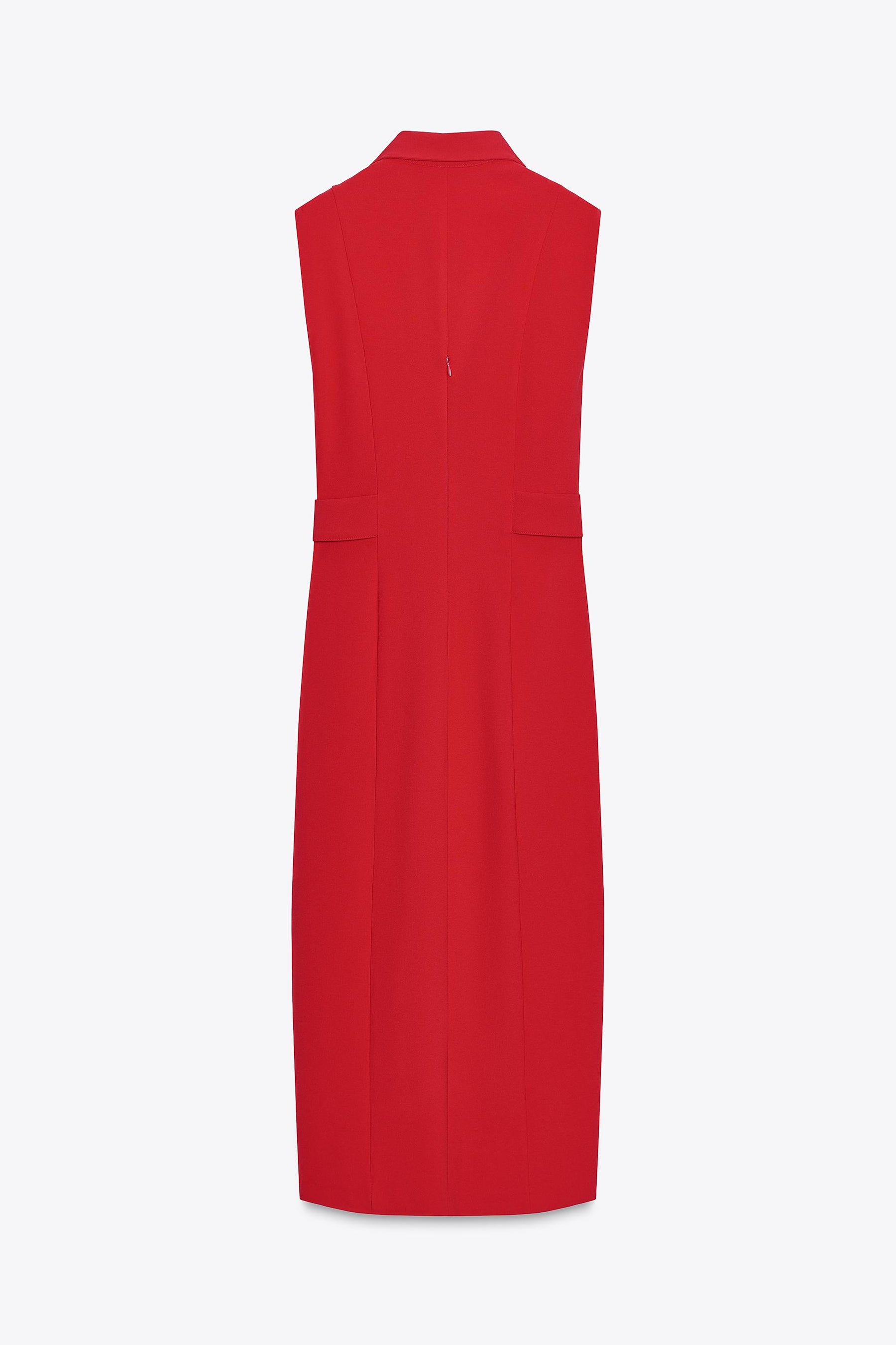 CREPE MIDI FITTED DRESS - Image 6