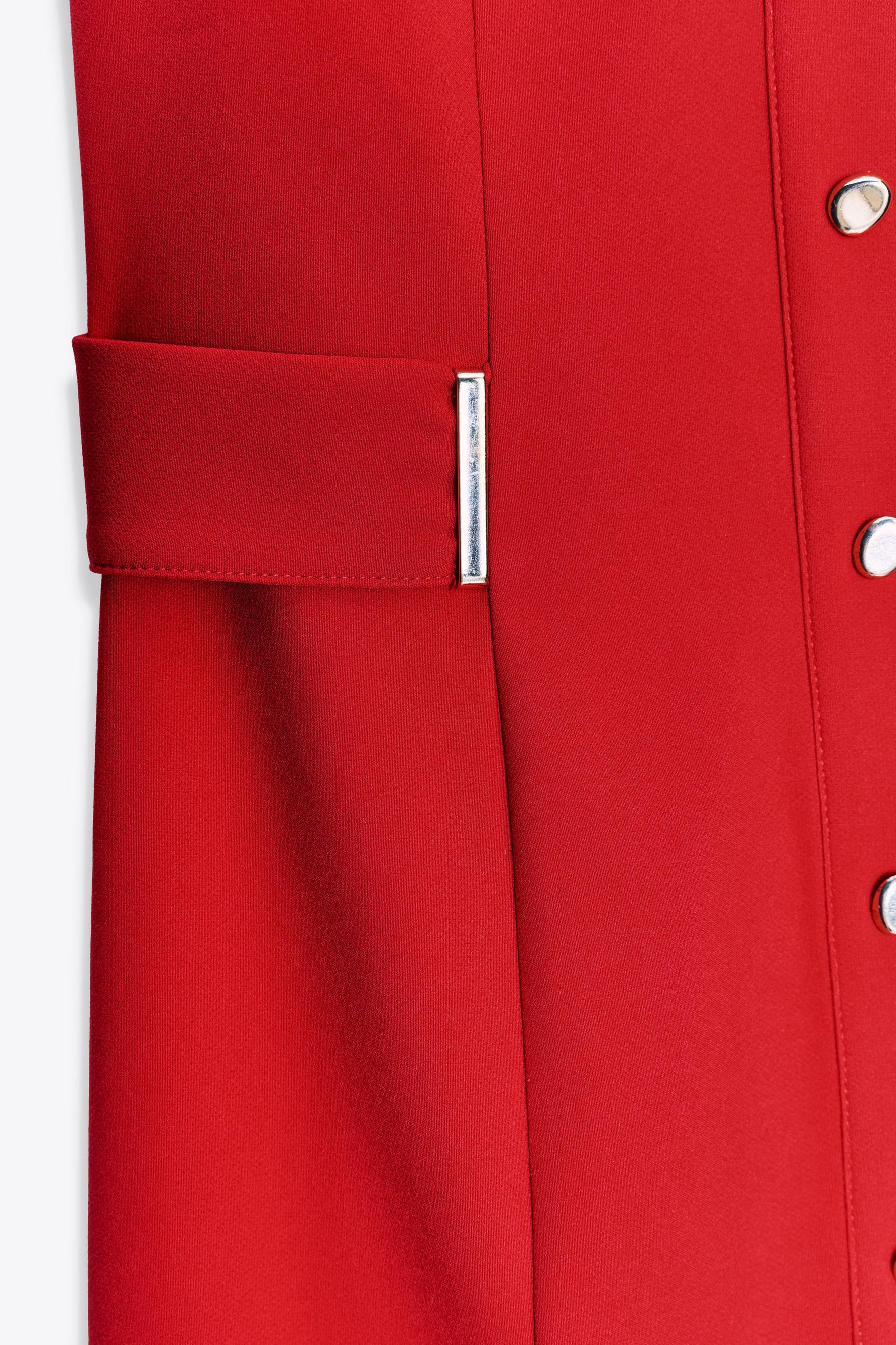 CREPE MIDI FITTED DRESS - Image 7