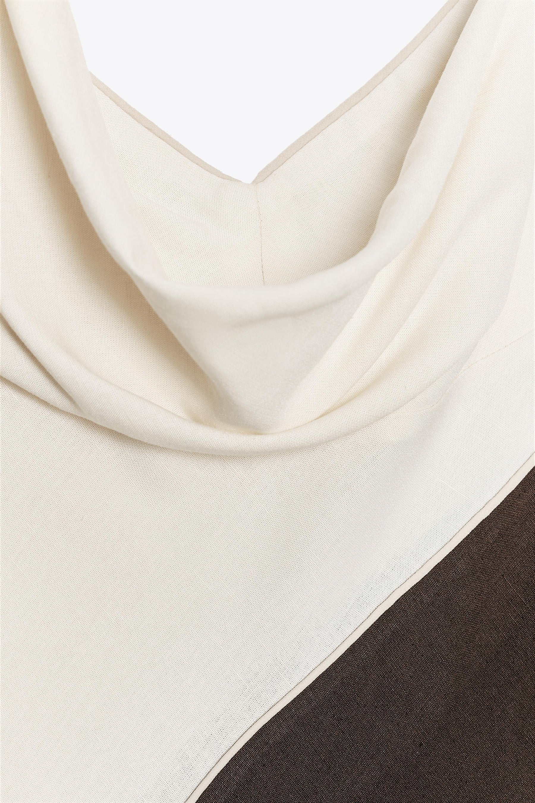 CONTRAST MIDI DRESS - Image 10