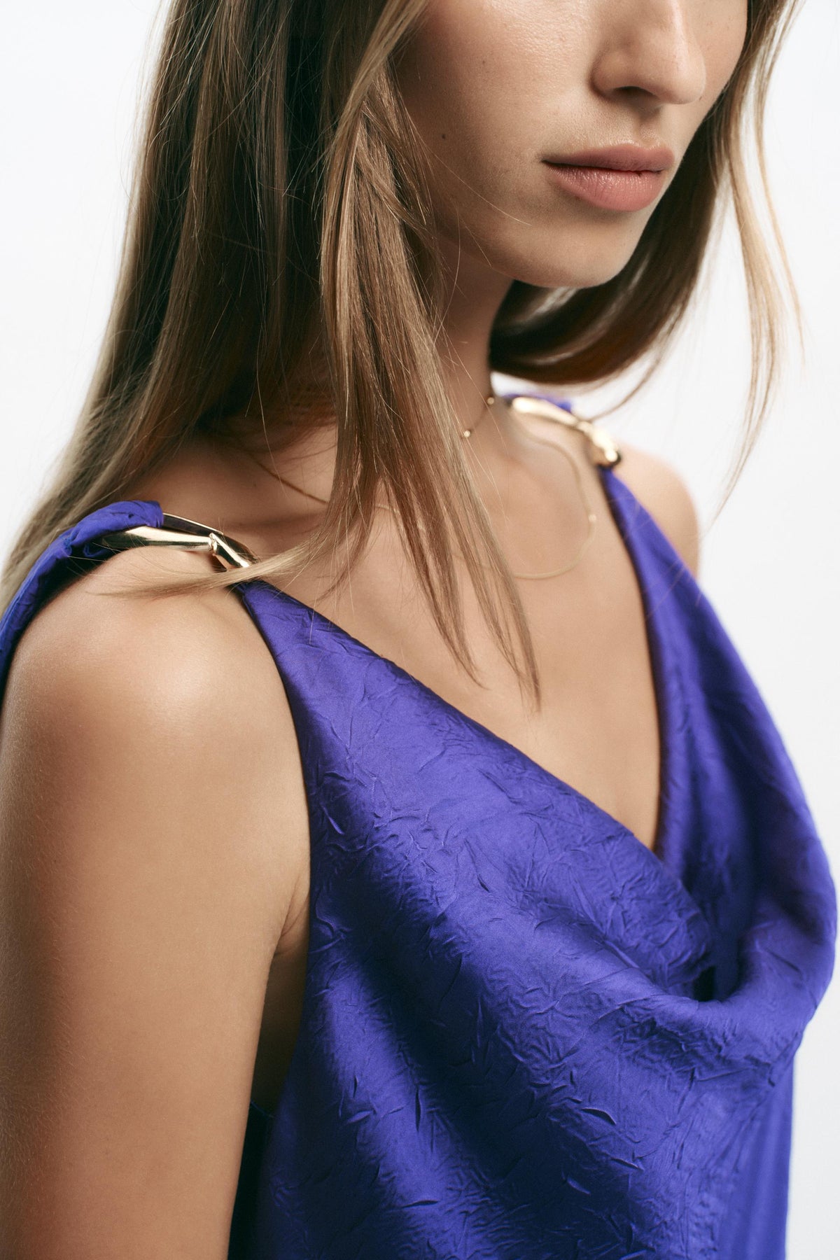 MIDI CAMISOLE DRESS WITH HARDWARE - Image 2