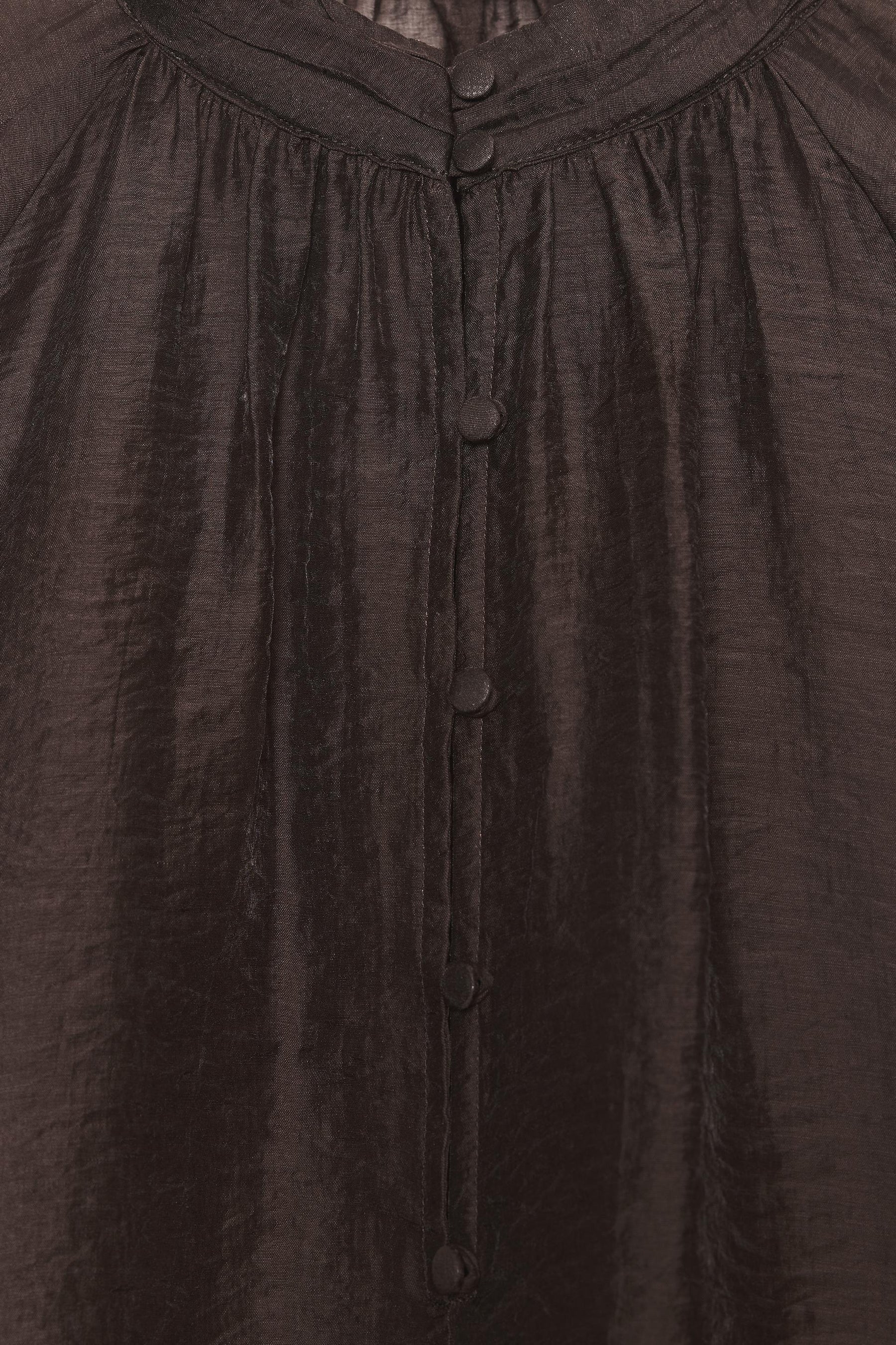 Puff Sleeve Sheer Blouse