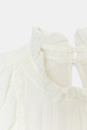 Cotton Gauze Blouse with