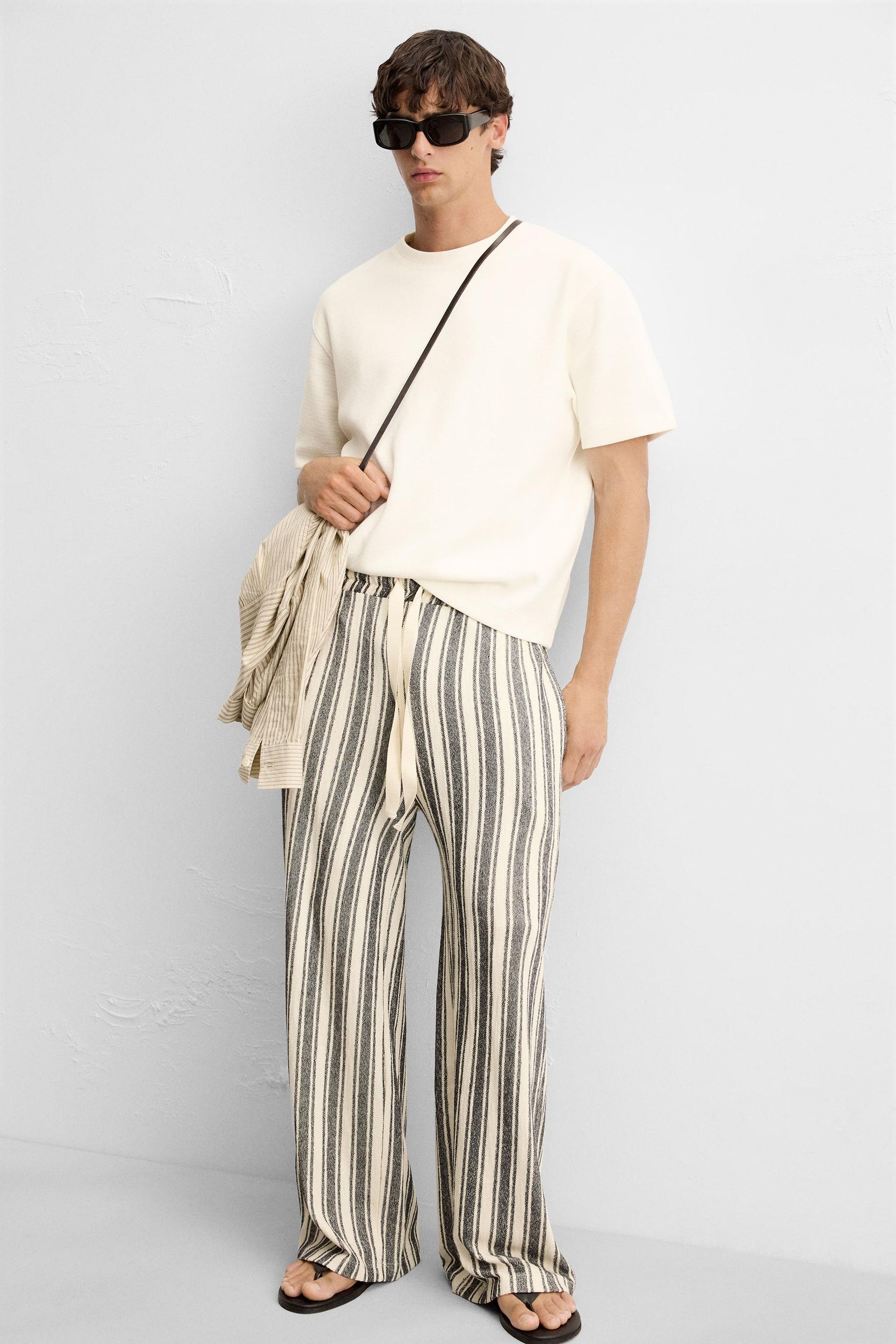 STRIPED JACQUARD TROUSERS - Image 5