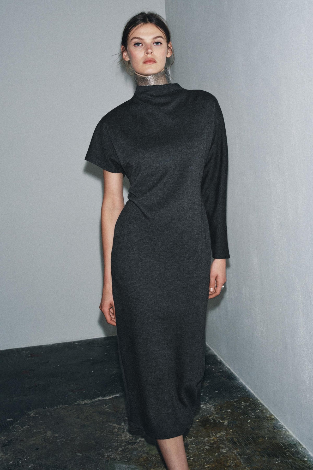 ASYMMETRIC LONG DRESS - Image 2