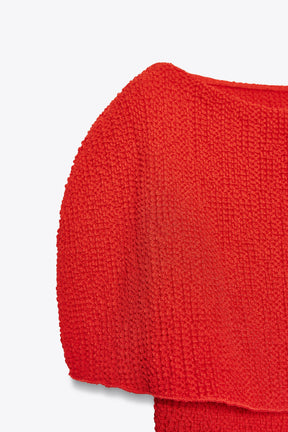 Textured Layered Woven Top