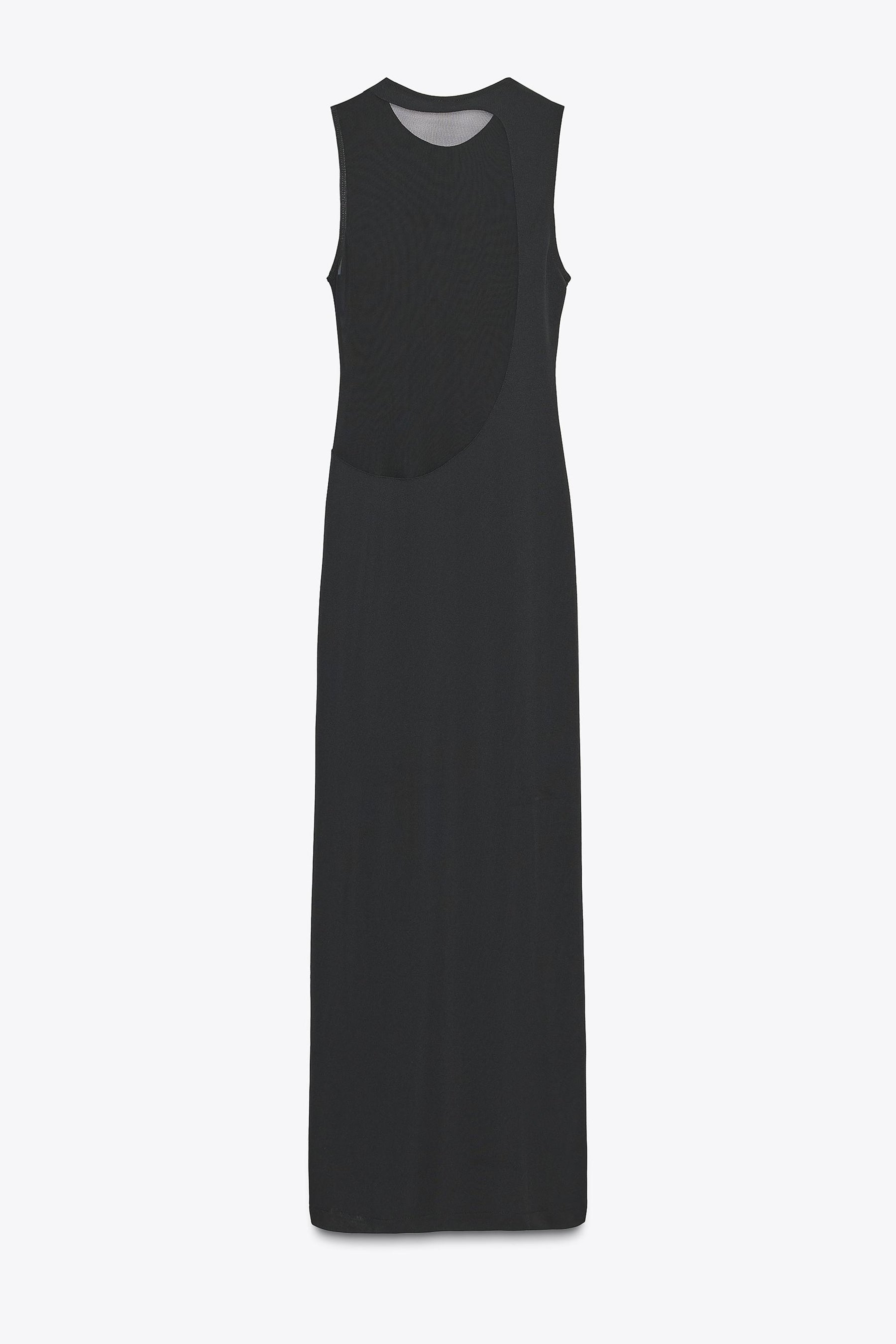 CONTRAST TULLE MAXI DRESS - Image 7