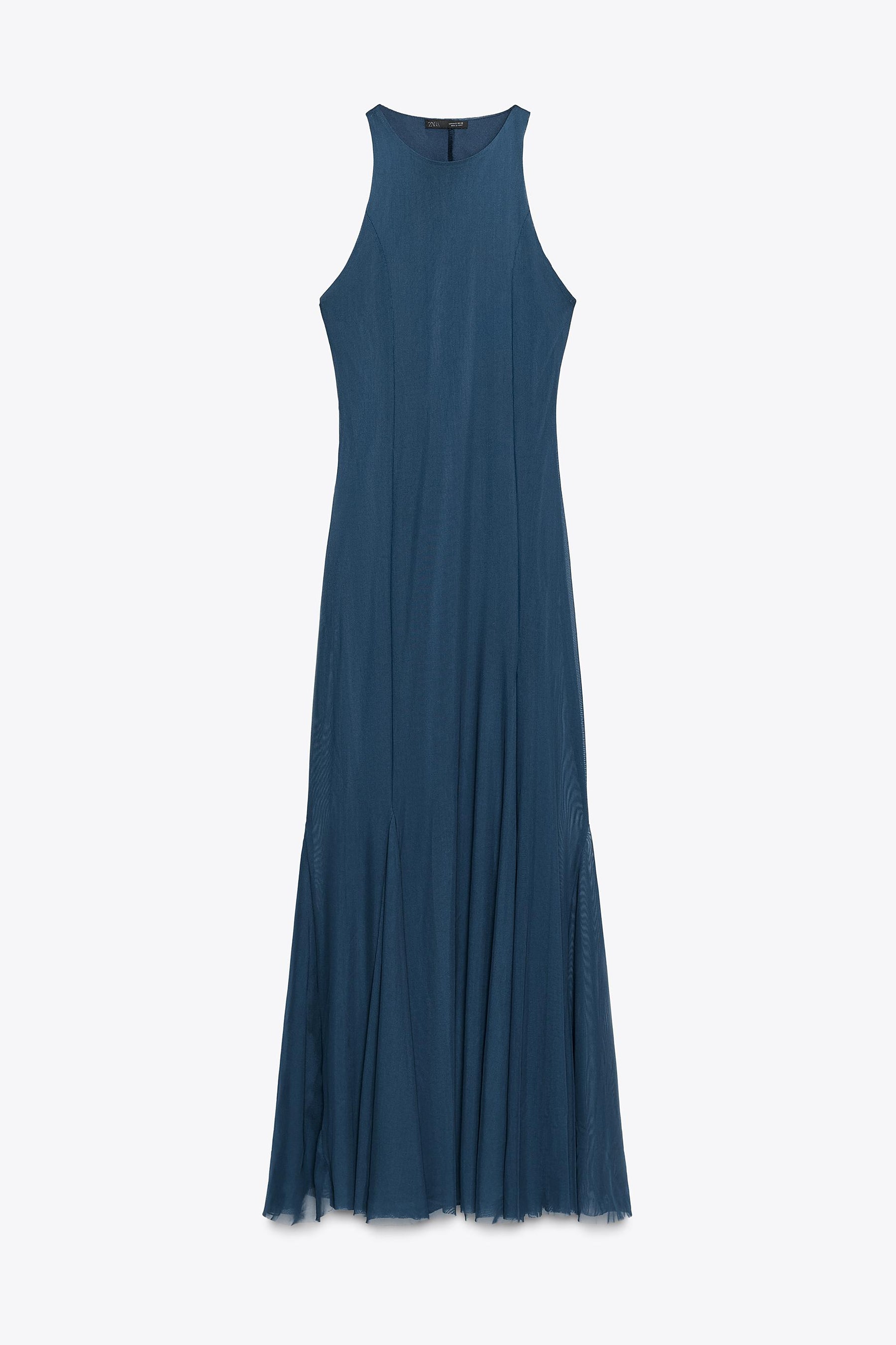 GODET TULLE LONG DRESS - Image 5