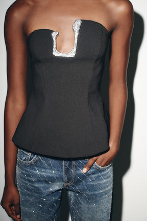 Sparkling Bandeau Top