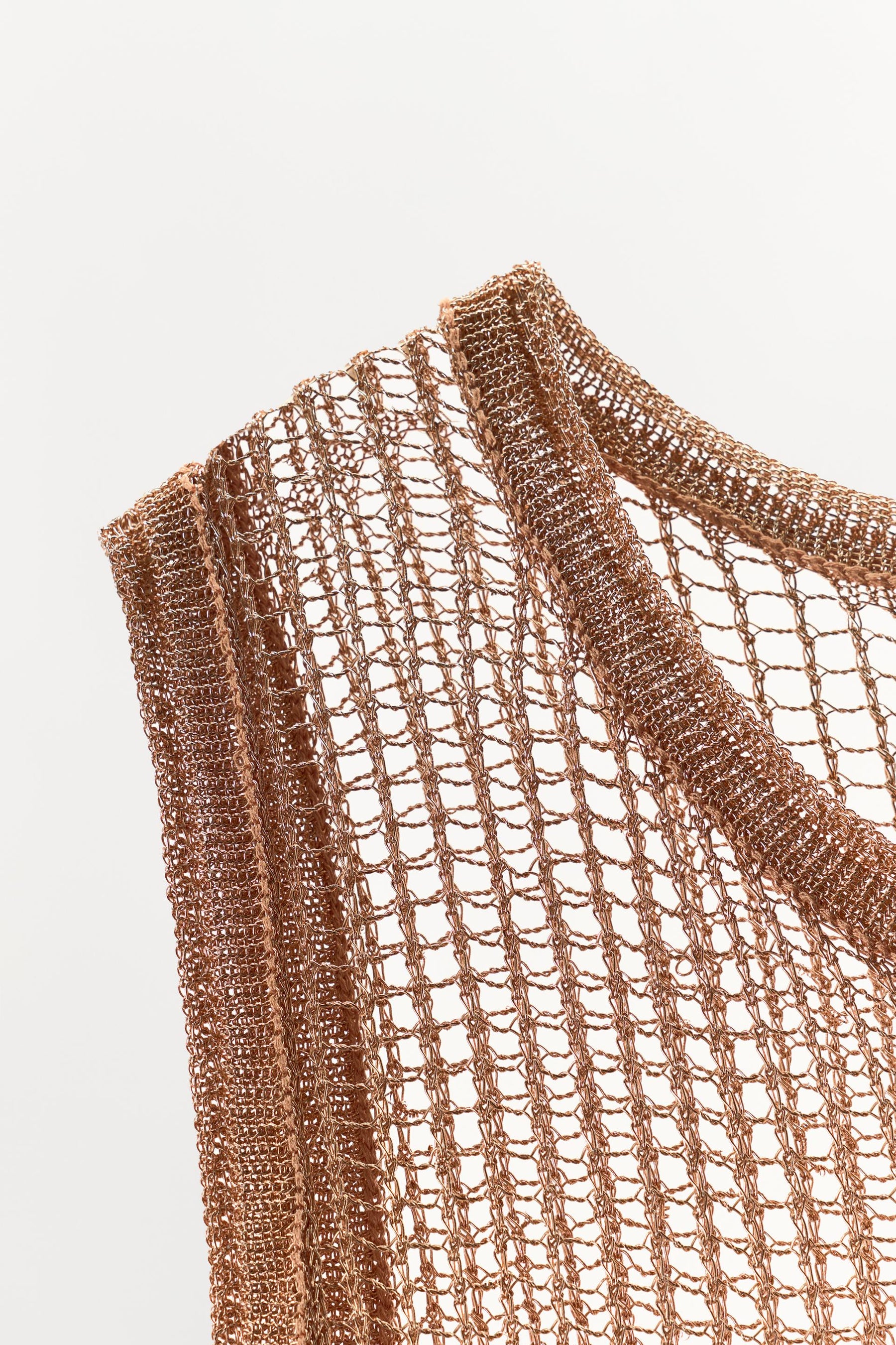 METALLIC THREAD MESH DRESS - Image 5