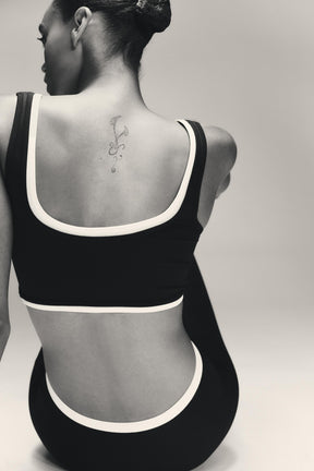 Cropped Double Effect Top