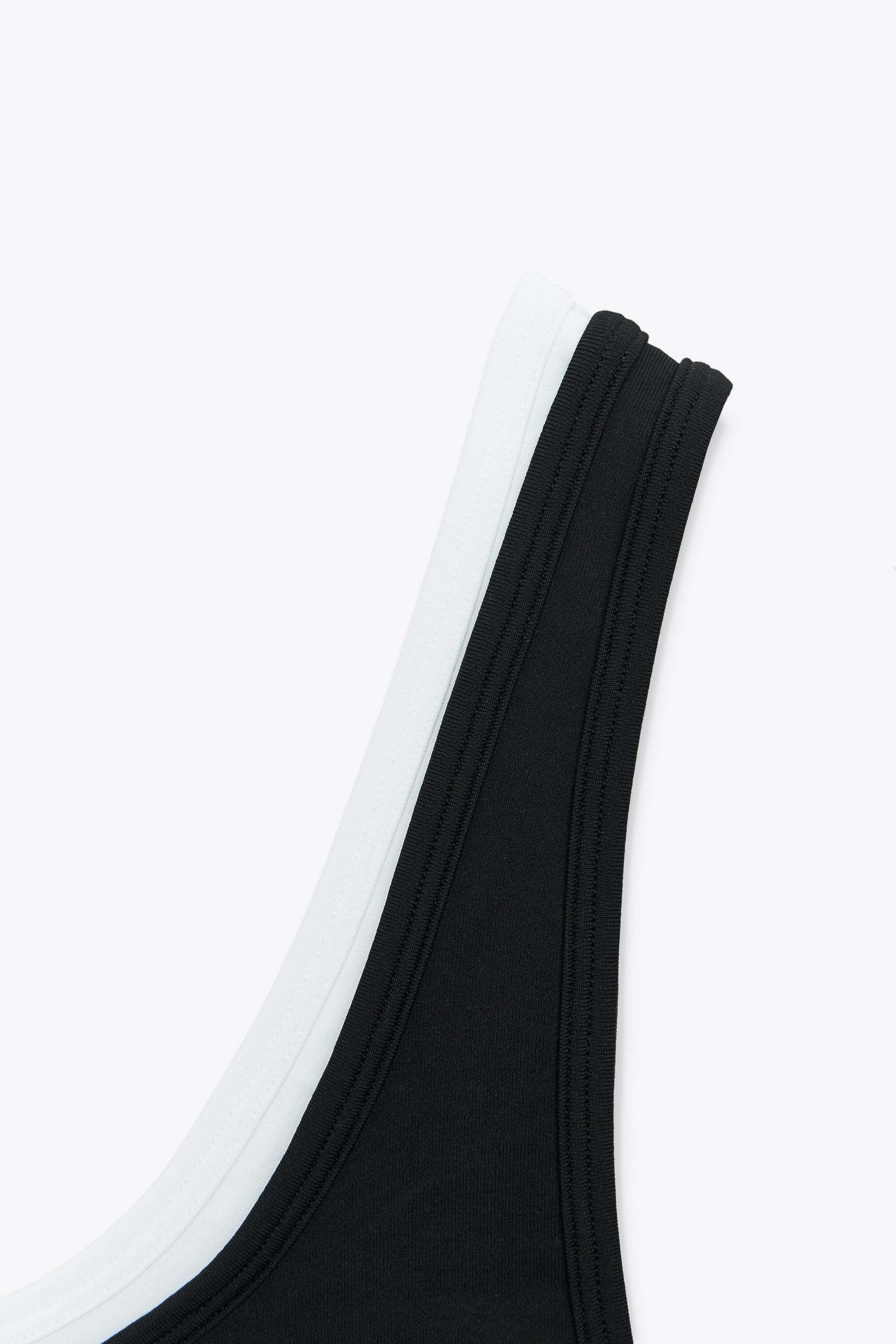 Cropped Double Effect Top