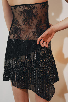 Embroidered Mini Skirt