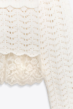 Chenille Romantic Cardigan