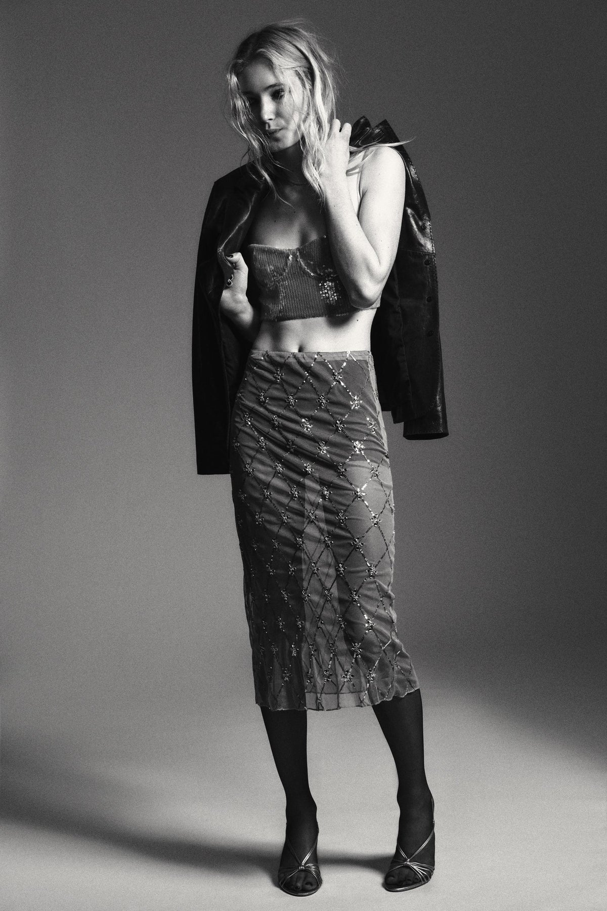 Sequinned Bralette Top