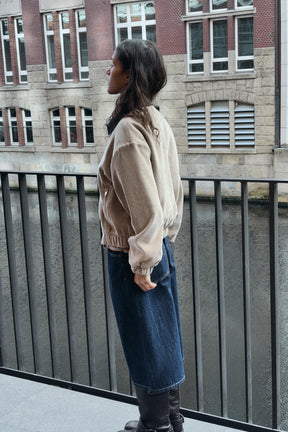 CONTRAST COLLAR CORDUROY JACKET - Image 2