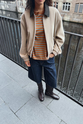 CONTRAST COLLAR CORDUROY JACKET - Image 3
