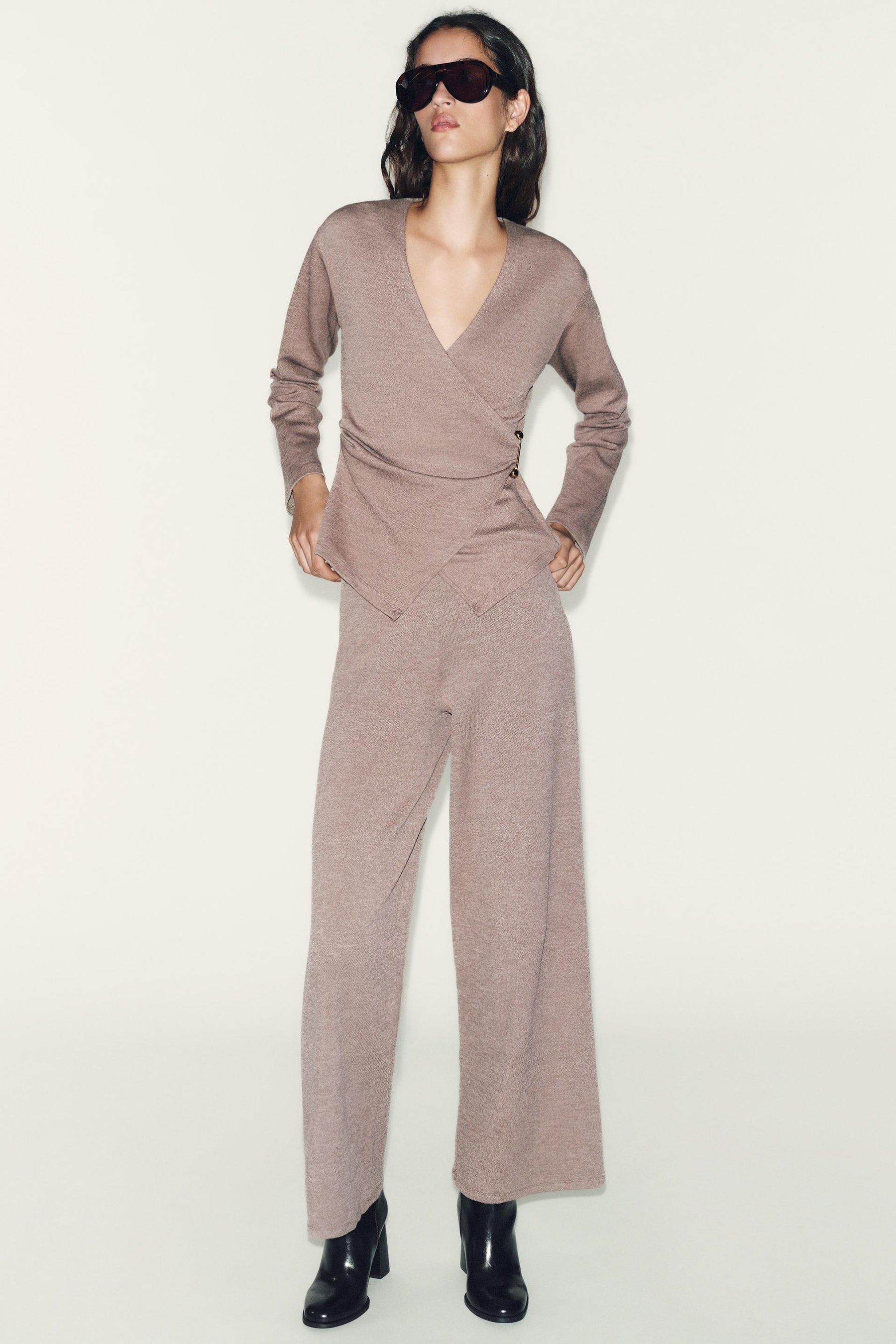 Brooch-Embellished Top