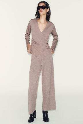 Brooch-Embellished Top