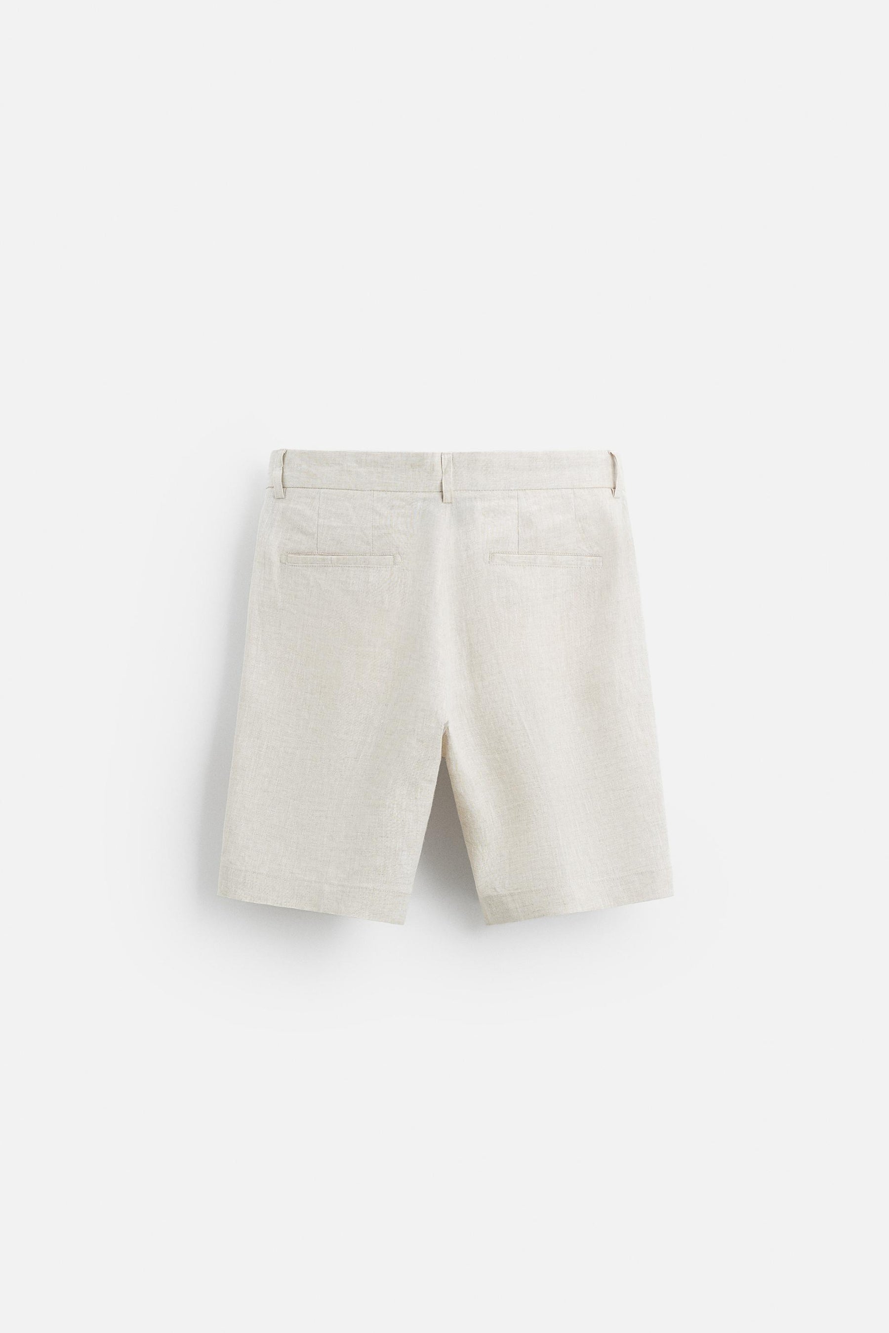 LINEN/COTTON BERMUDA SHORTS - Image 7