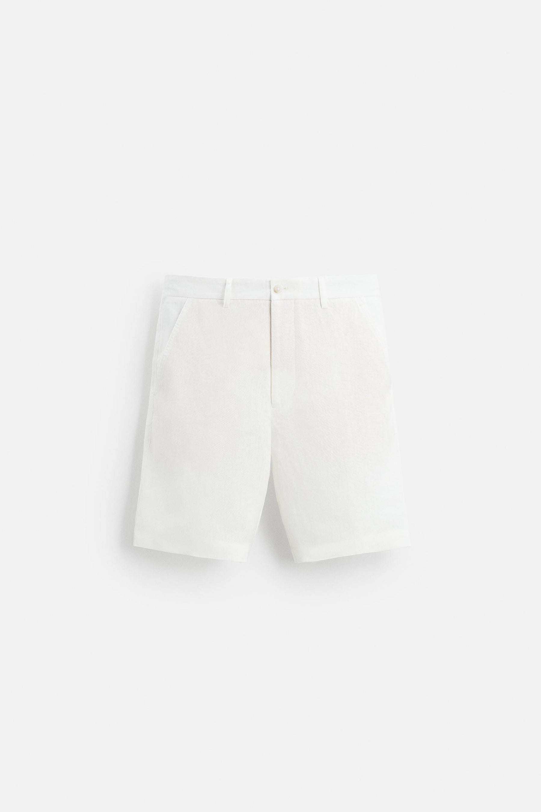 LINEN/COTTON BERMUDA SHORTS - Image 5