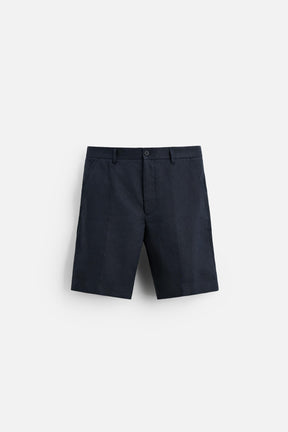 LINEN/COTTON BERMUDA SHORTS - Image 6