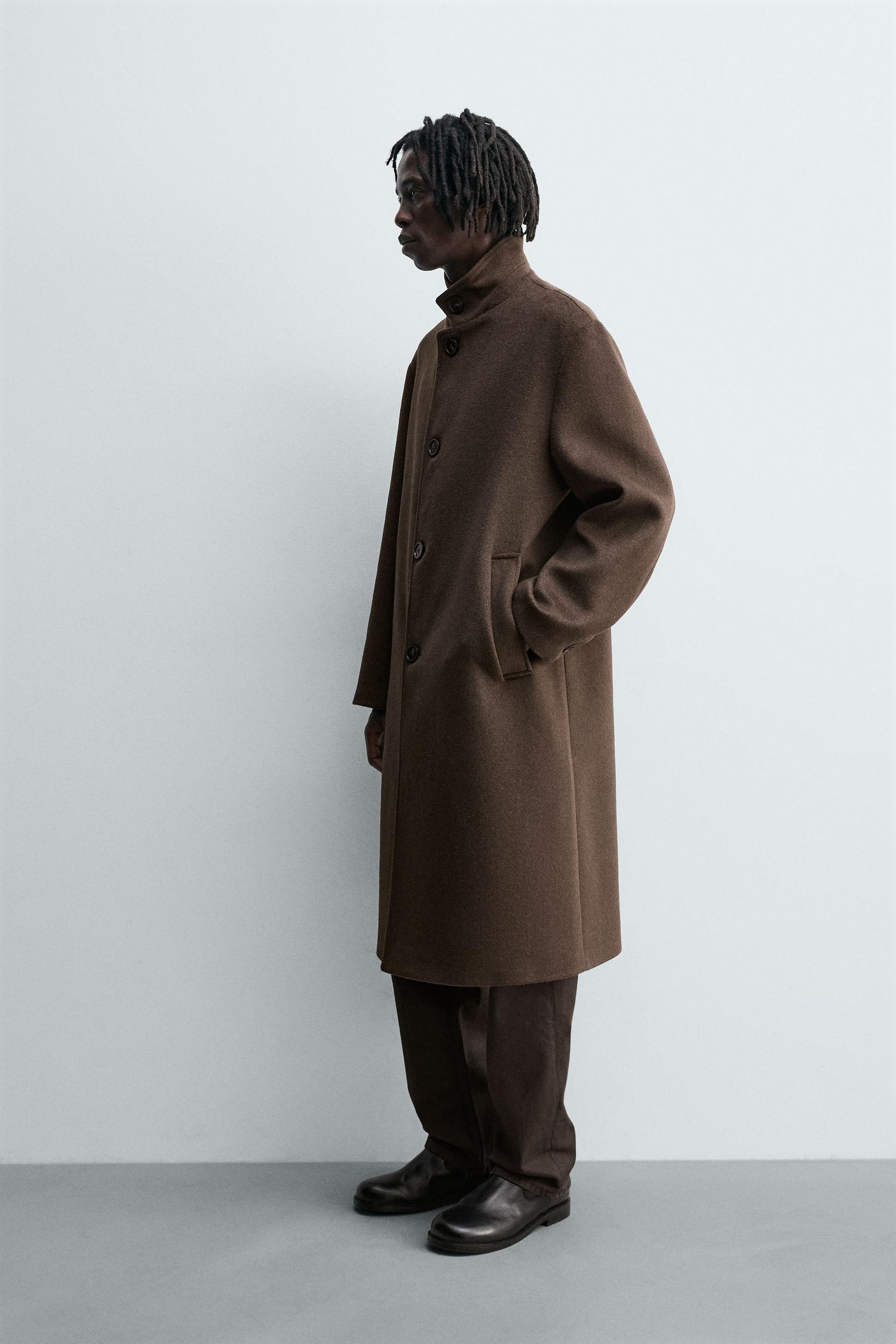 TEXTURED WOOL COAT - Image 4