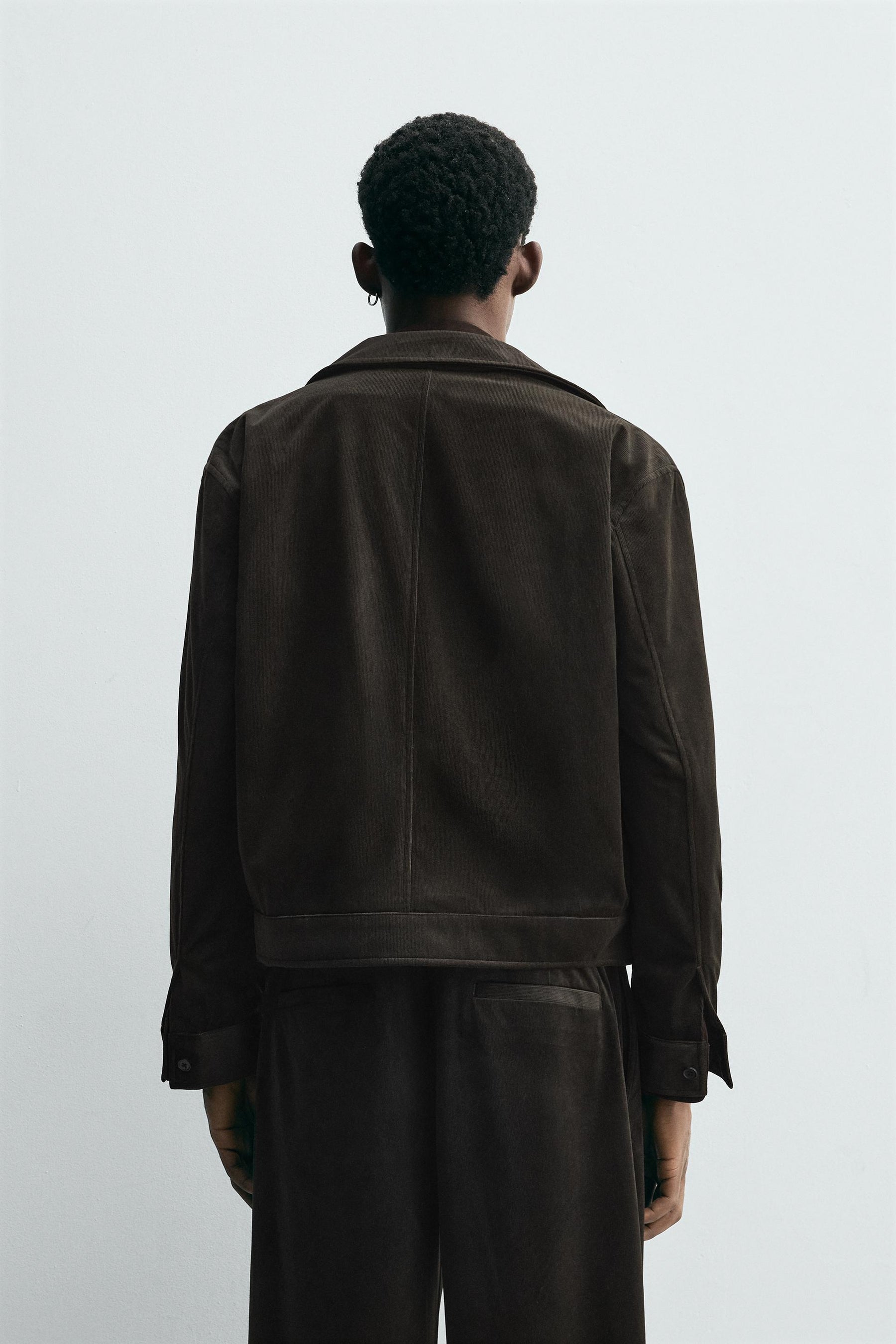 TEXTURED VELVET OVERSHIRT - Image 3