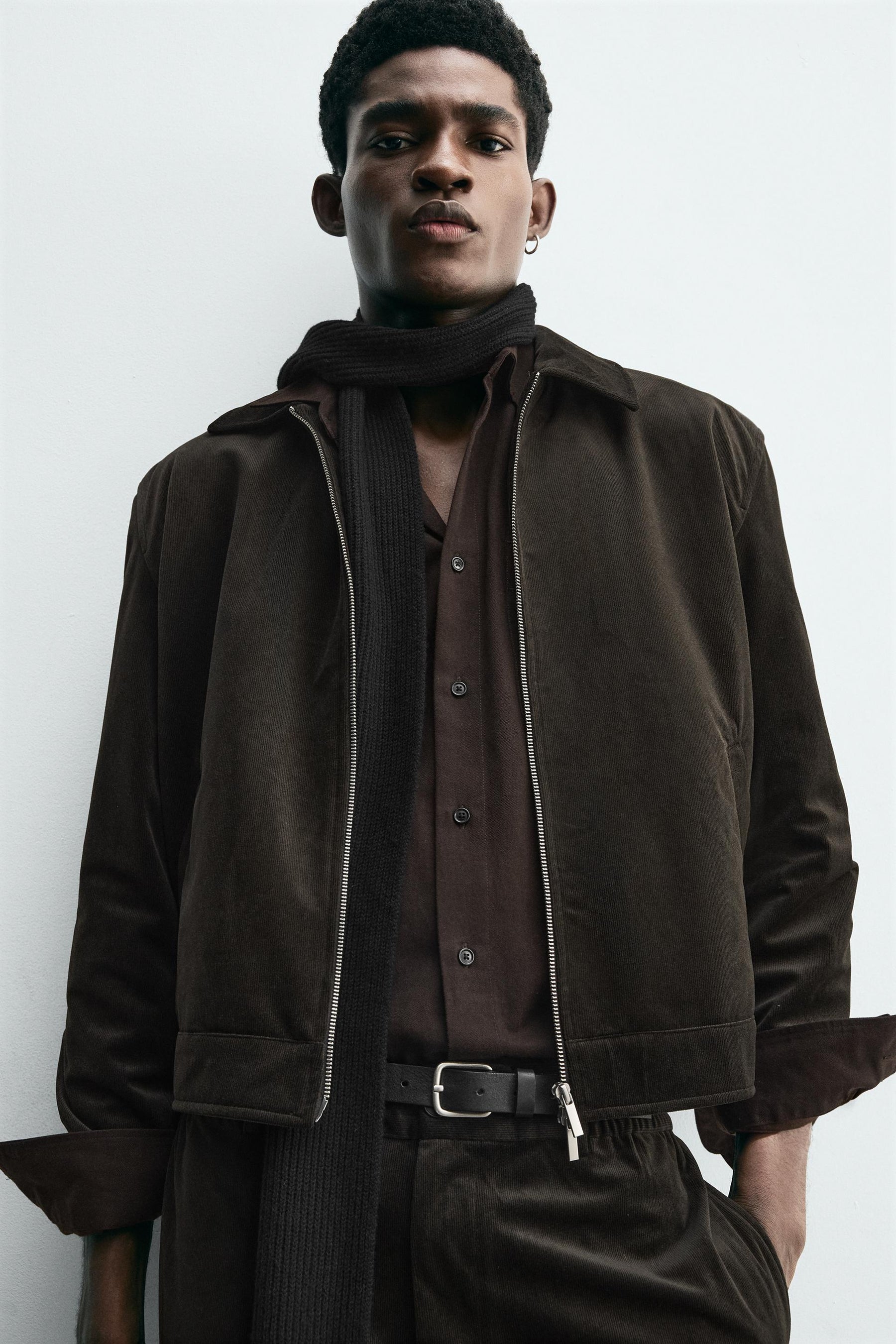 TEXTURED VELVET OVERSHIRT - Image 5