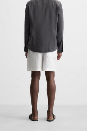 100% LINEN BERMUDA SHORTS - Image 3