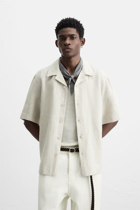 RELAXED FIT LINEN SHIRT - Image 2