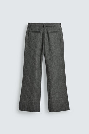 Herringbone Wool Trousers
