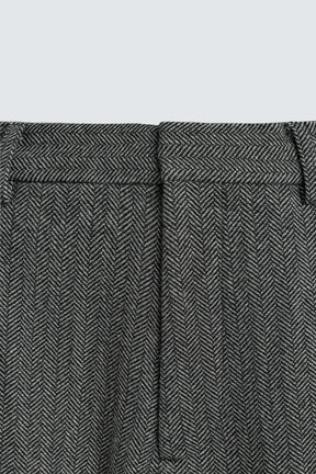 Herringbone Wool Trousers