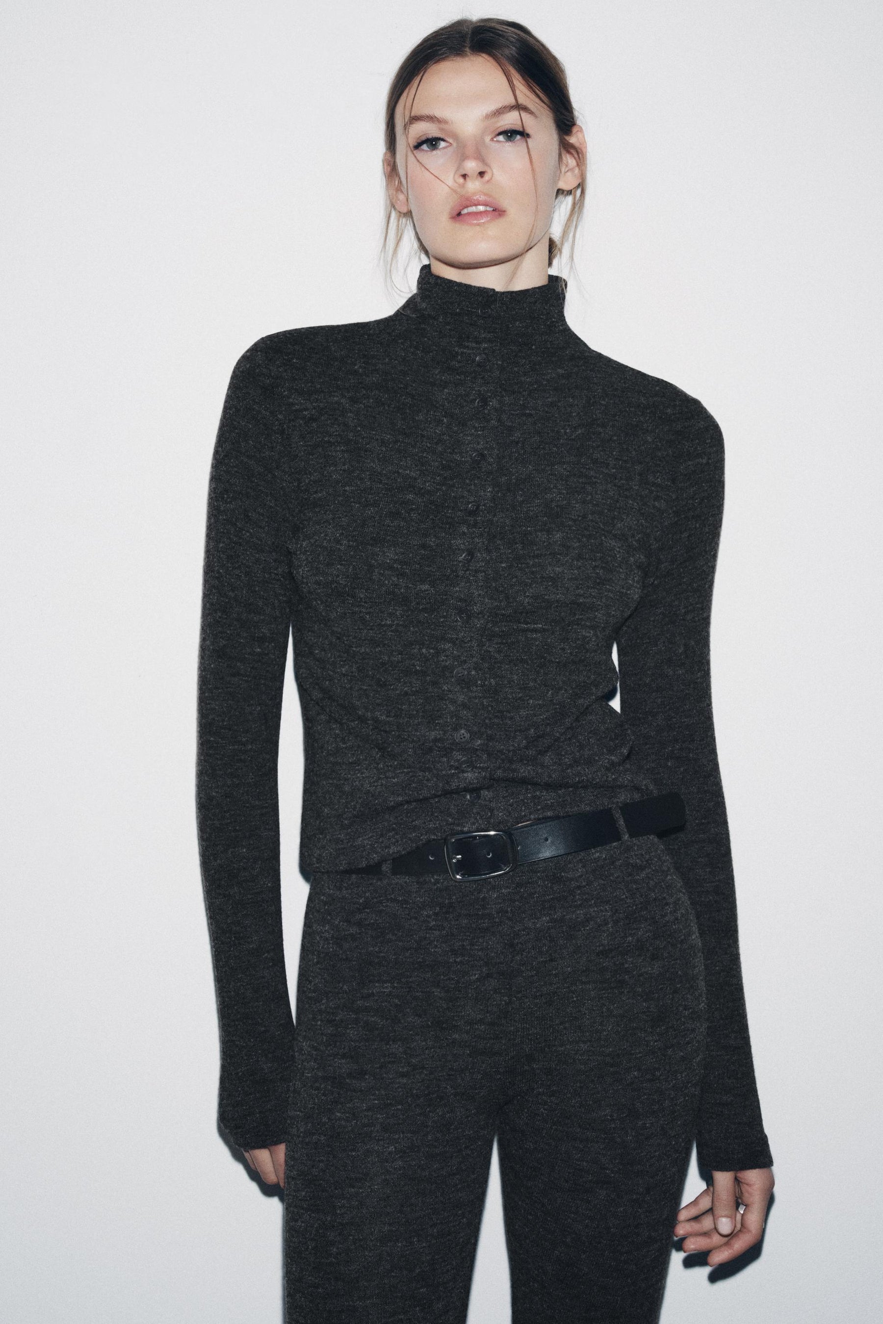 SOFT HIGH NECK JACKET - Image 2