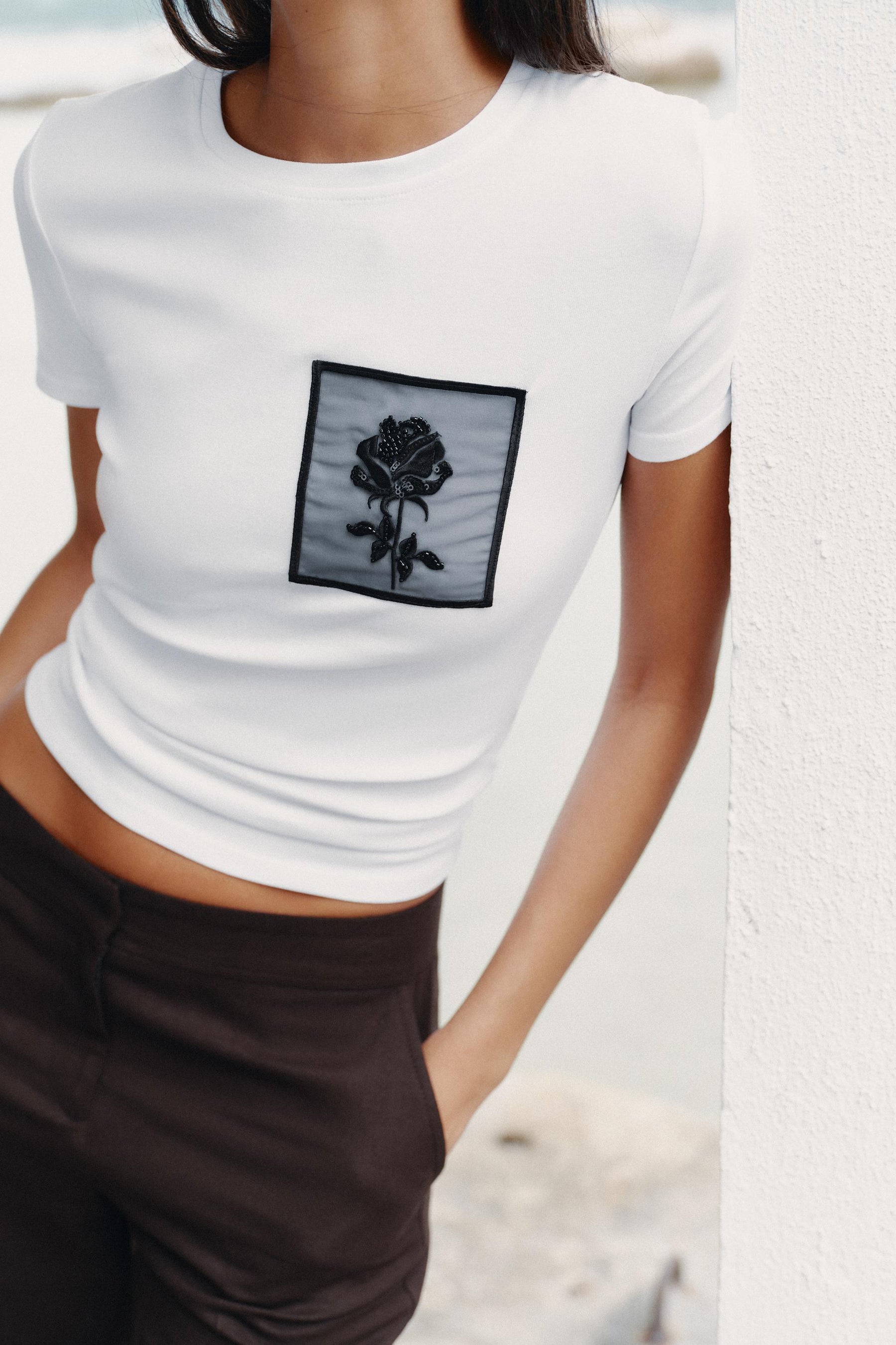 Flower Pocket T-Shirt