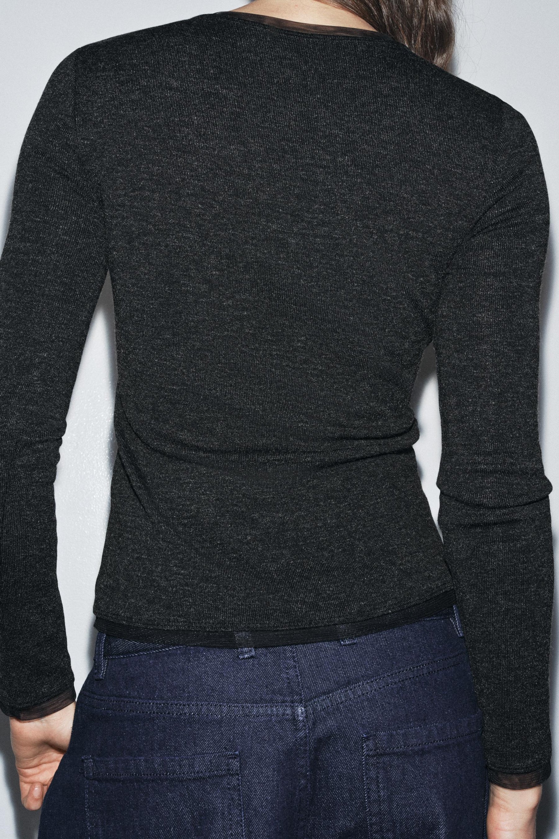 Tulle-Trimmed T-Shirt