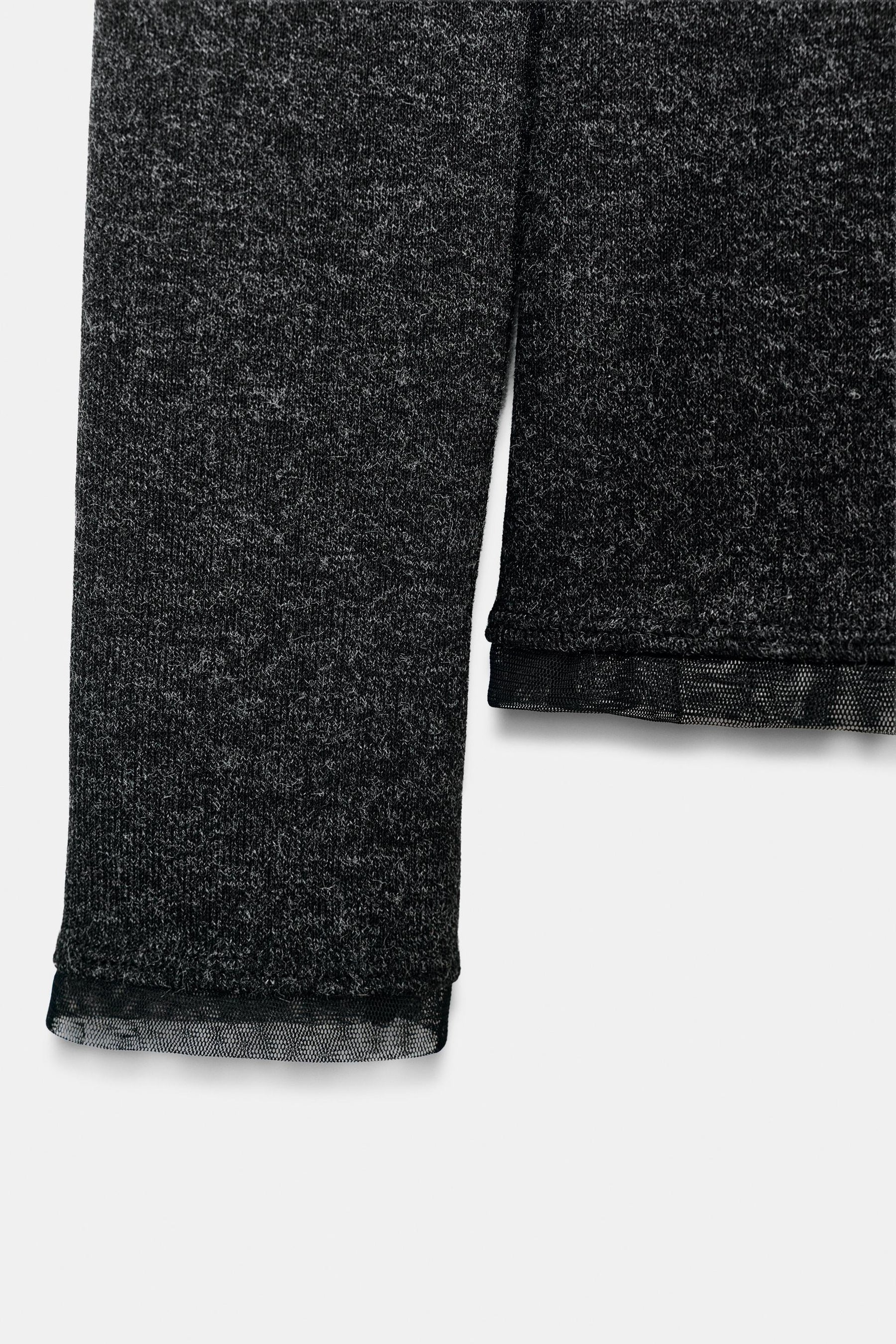 Tulle-Trimmed T-Shirt