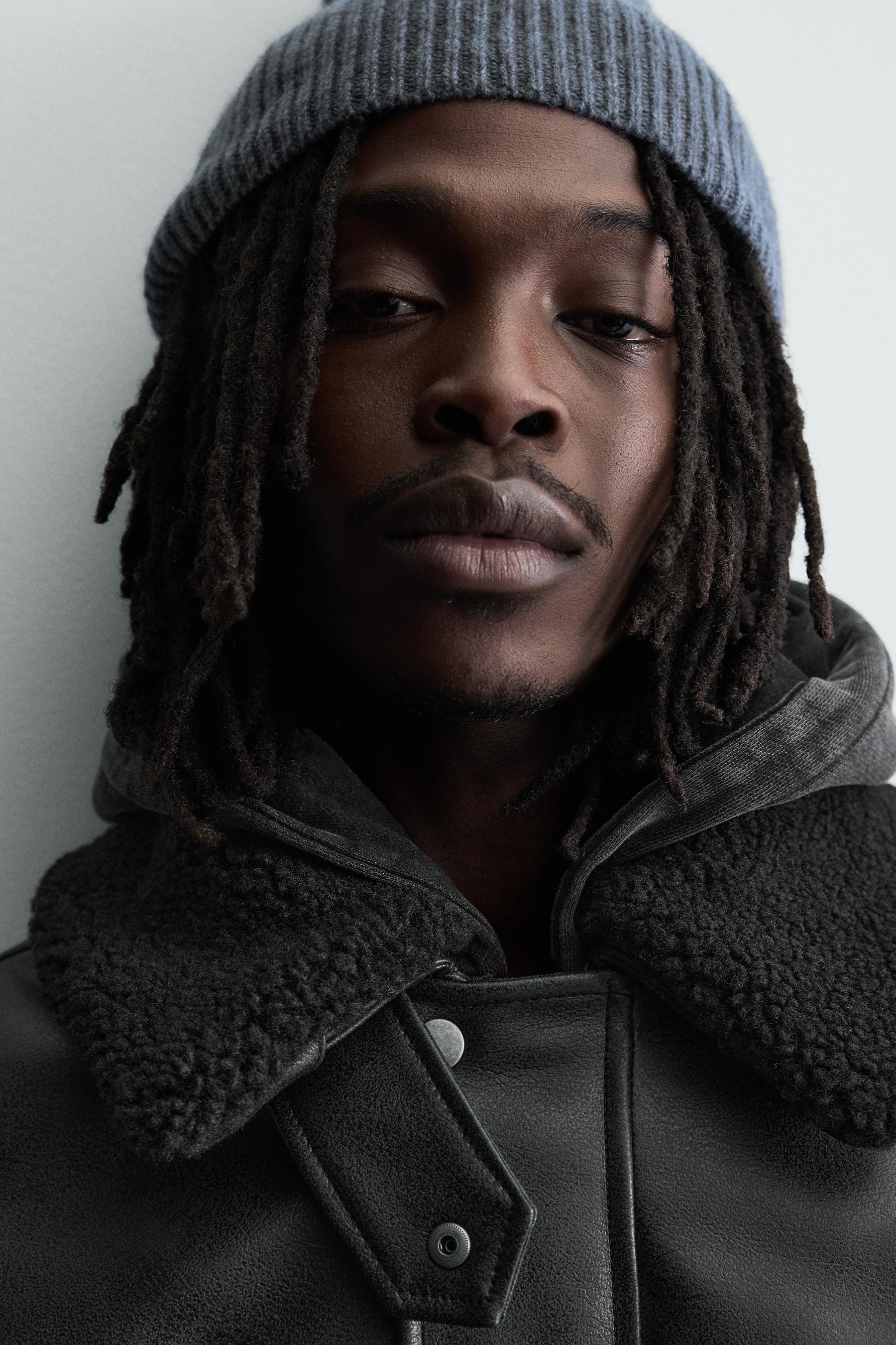 Faux Leather Detachable Collar