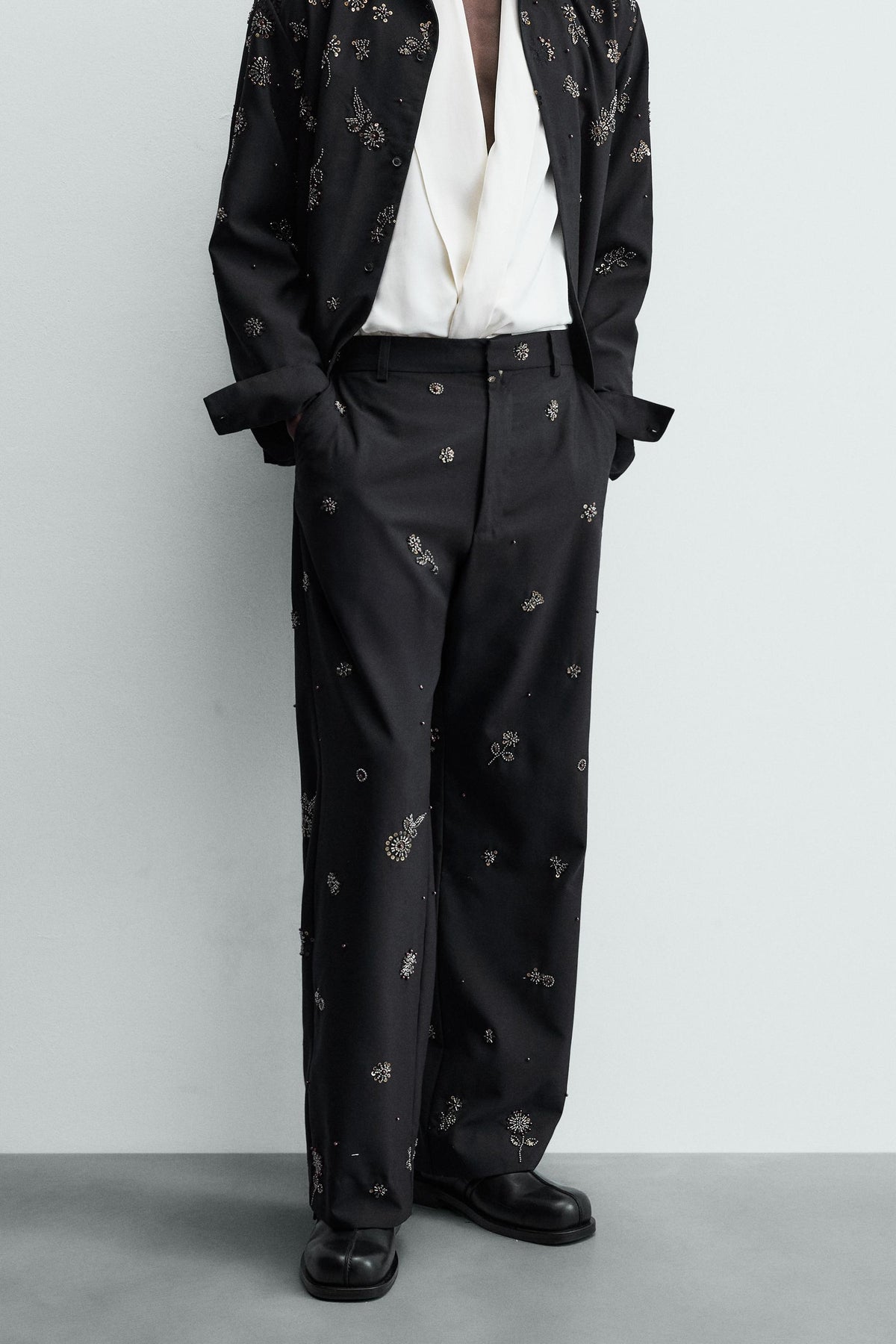 Sequin Relaxed Trousers