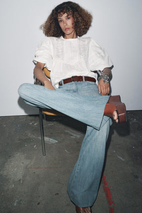 EMBROIDERED ROMANTIC BLOUSE