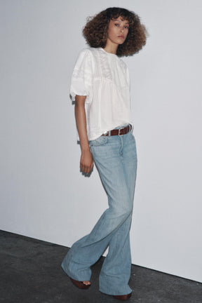 EMBROIDERED ROMANTIC BLOUSE