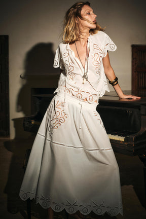 Embroidered Fashion Top