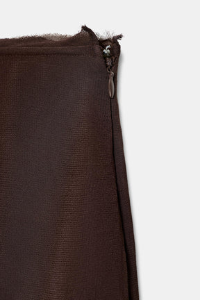 Beaded Ruffled Fashion Skirt