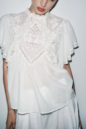 Embroidered Lace Top