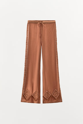Rhombus Lace Trousers