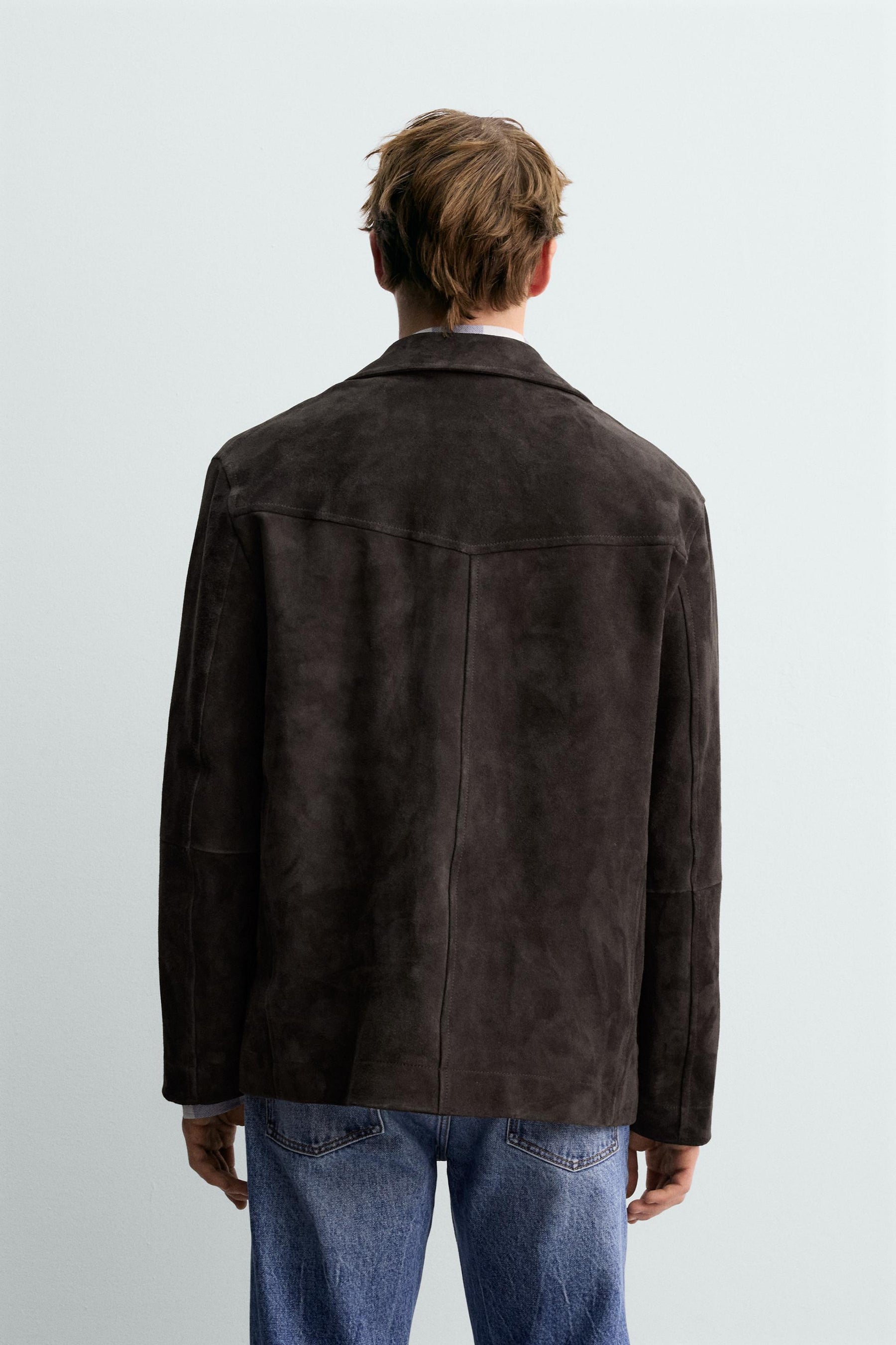 SUEDE LEATHER OVERSHIRT AARON LEVINE X - Image 3